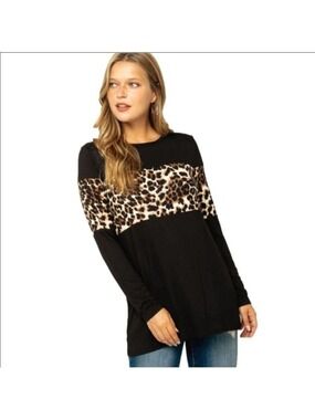 Celeste animal print top